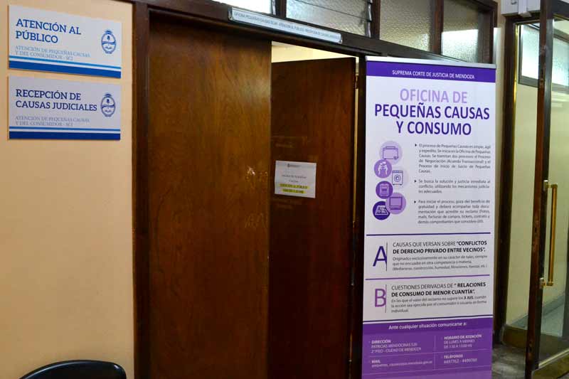 La oficina de Pequeñas Causas se afianza dentro del servicio de Justicia de Mendoza